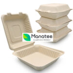 1 Compartment Biodegradable Food Container - Select Color