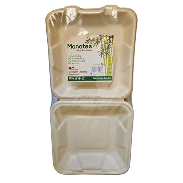 1 Compartment Biodegradable Food Container - Select Color - Image 6