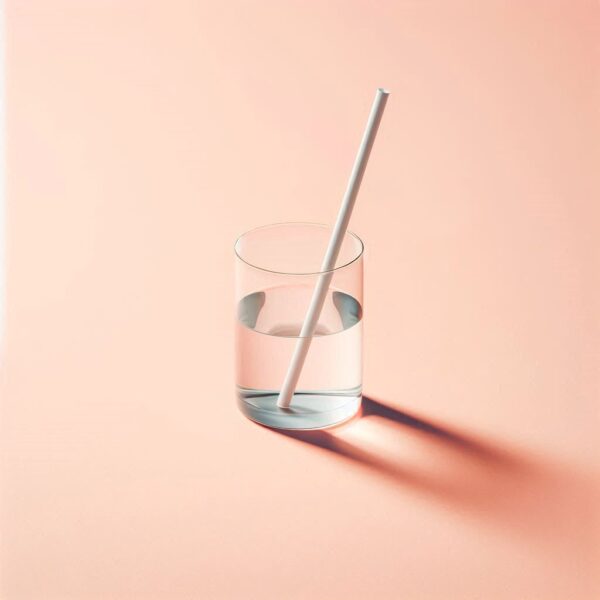 50pcs Biodegradable Straws - White - Boxed and Unwrapped - Image 3